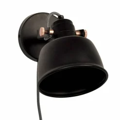 Aplique de pared interior "KUKKA" con interruptor y enchufe