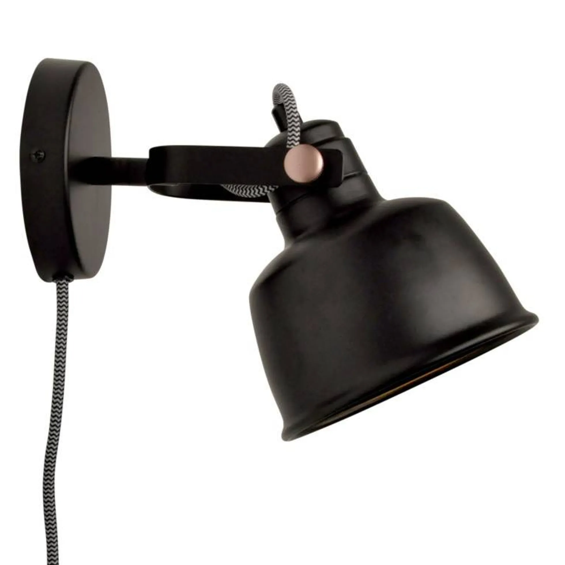 Aplique de pared interior "KUKKA" con interruptor y enchufe