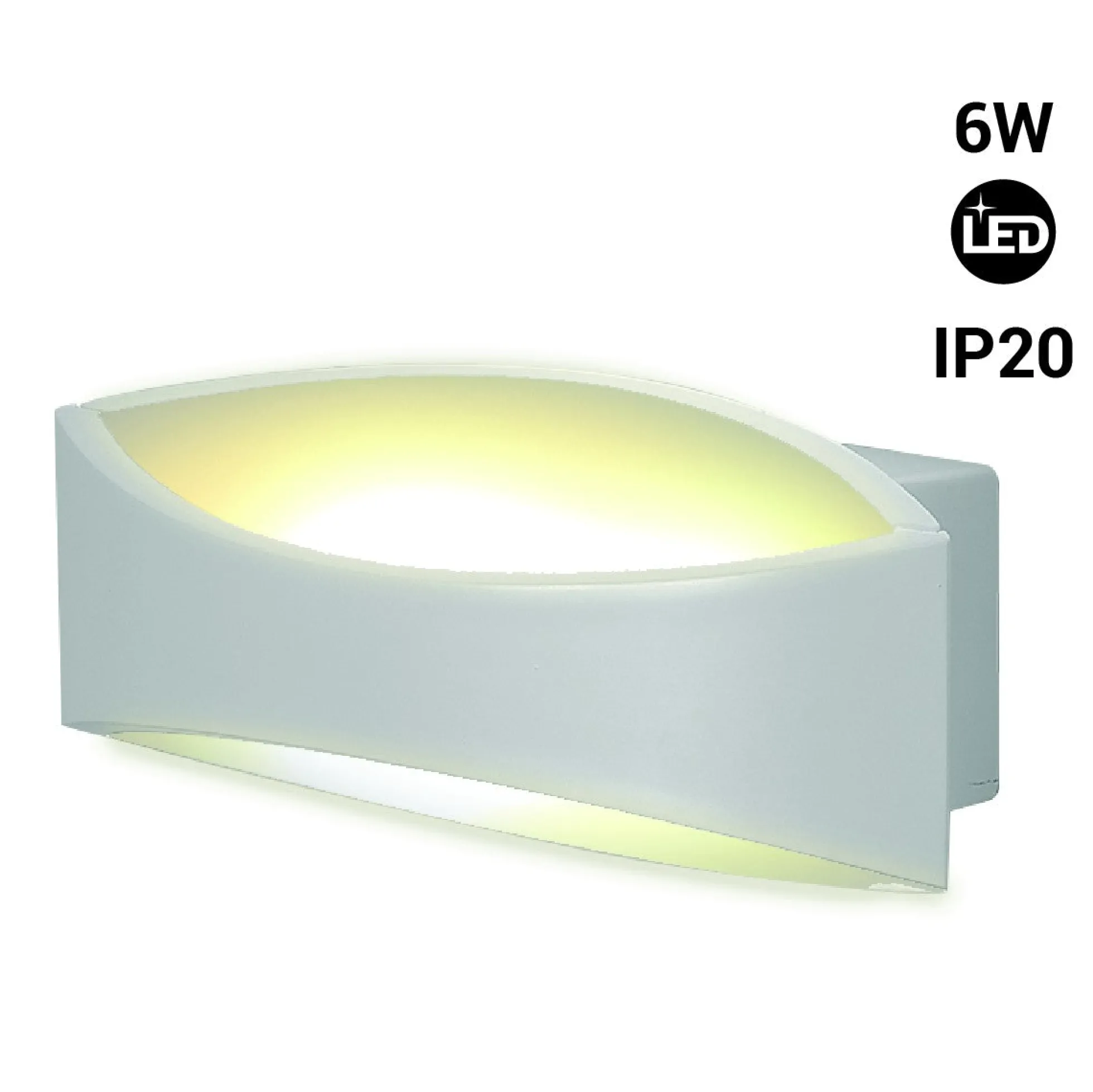 Aplique de pared LED bidireccional - IP20 - 3000K - 6W