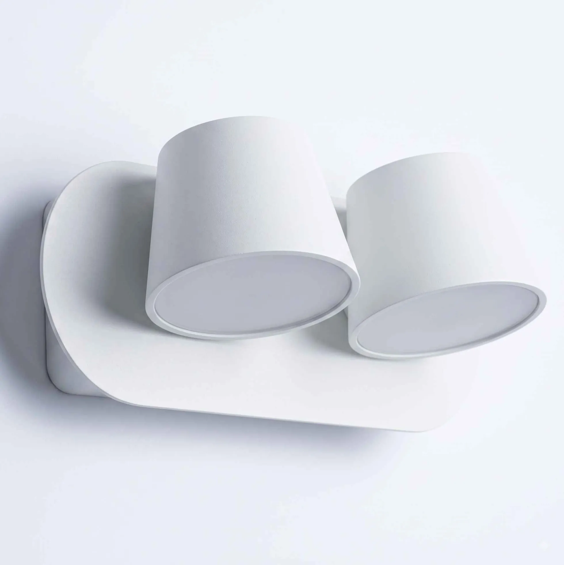Aplique de pared LED doble "KOP-2" orientable 12W