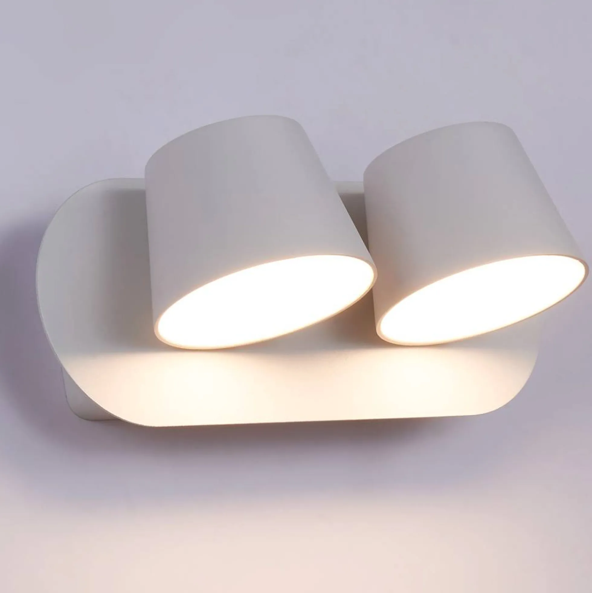 Aplique de pared LED doble "KOP-2" orientable 12W