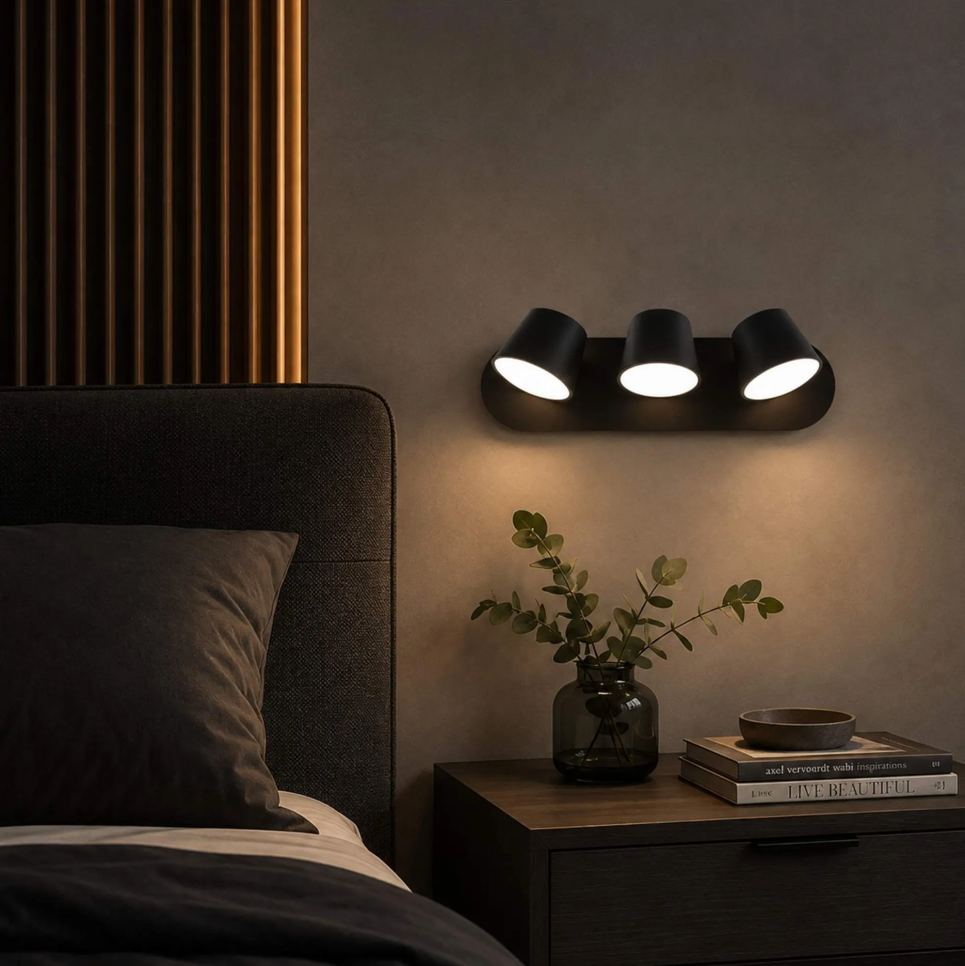 Aplique de pared LED "KOP-3" orientable 18W