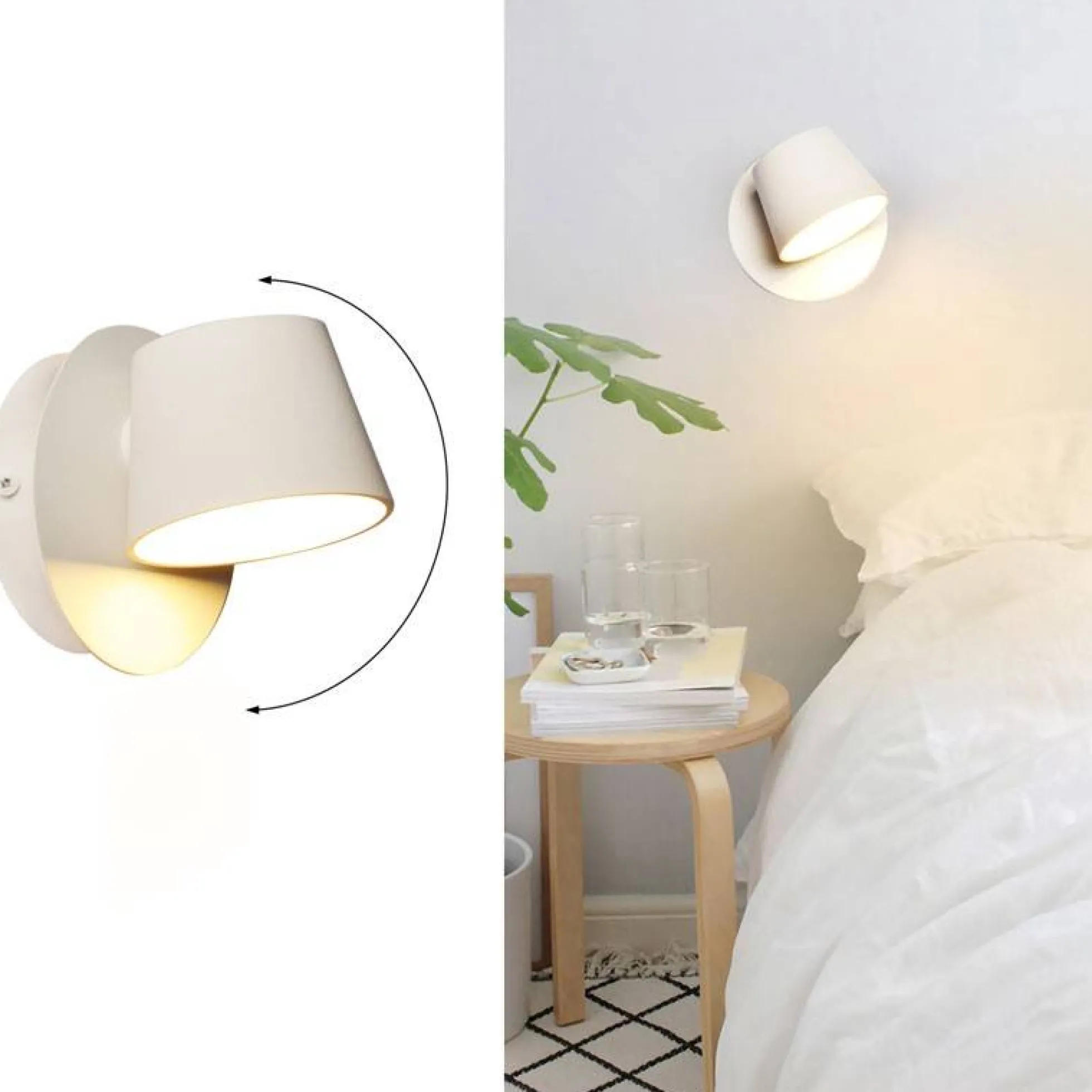 Aplique de pared LED "KOP" orientable 6W