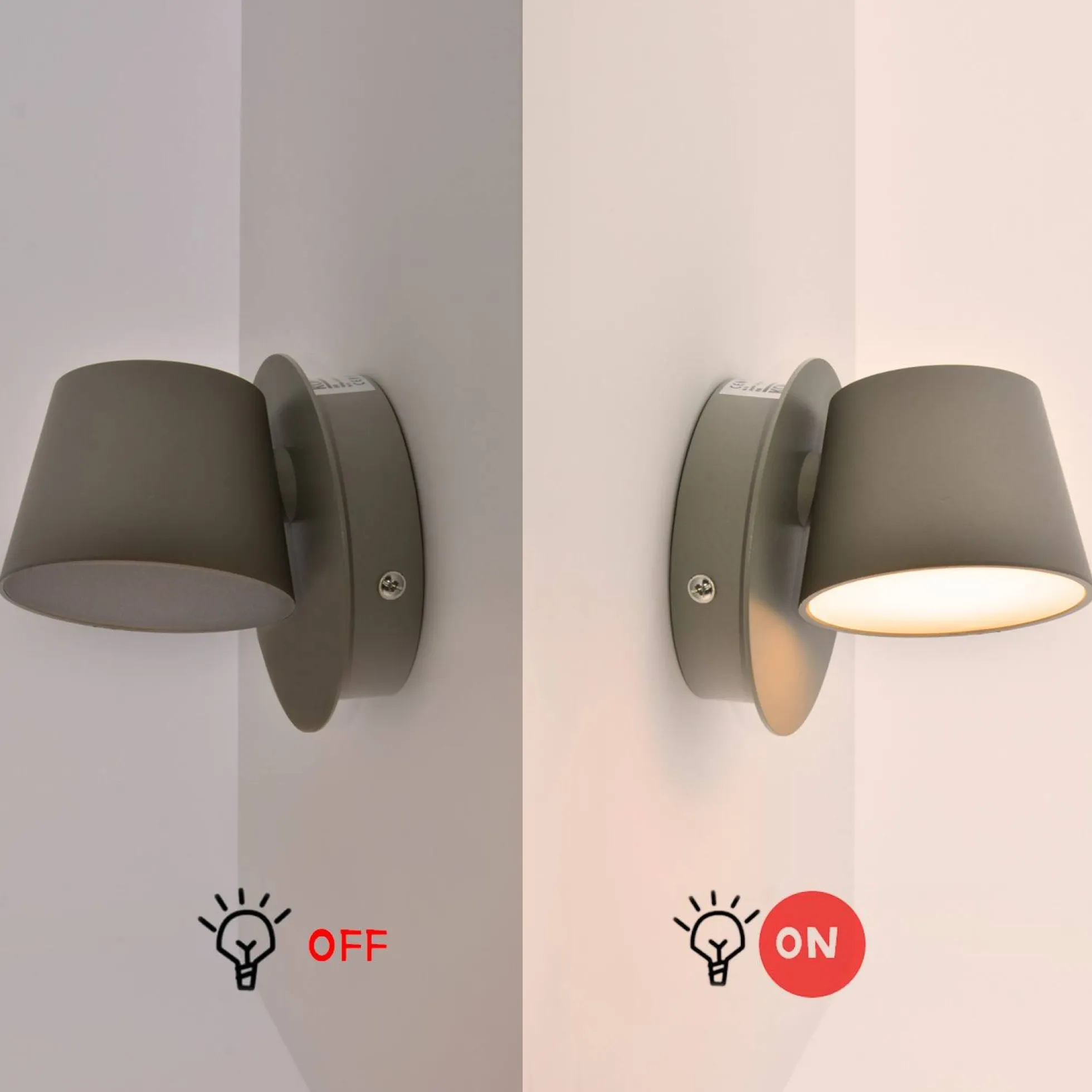 Aplique de pared LED "KOP" orientable 6W
