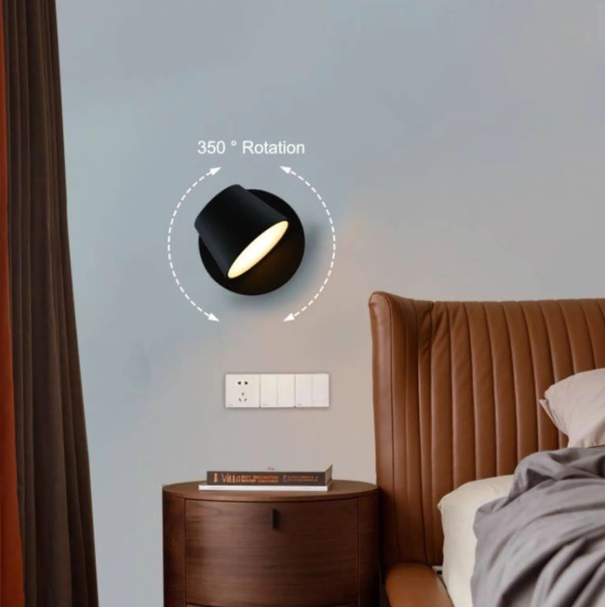Aplique de pared LED "KOP" orientable 6W