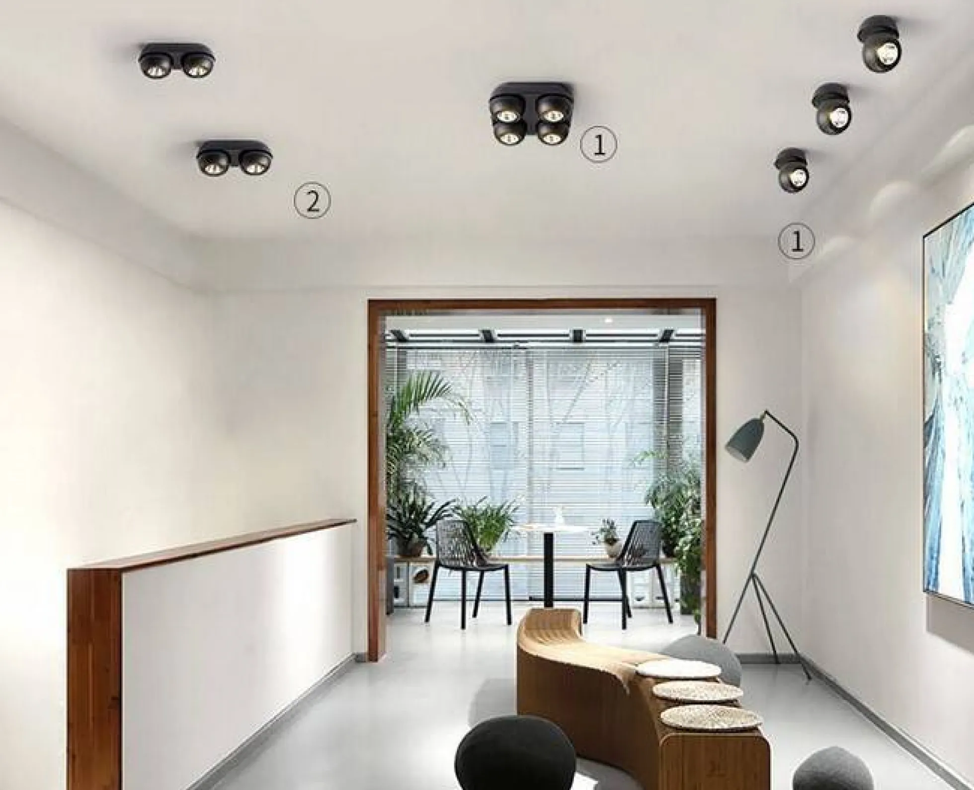 Aplique de pared LED "LOOK- 2" 18W CRI 90