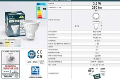 Aplique de pared LED up & down FUMAGALLI MARTA GU10 2x3,5W