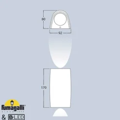 Aplique de pared LED up & down FUMAGALLI MARTA GU10 2x3,5W