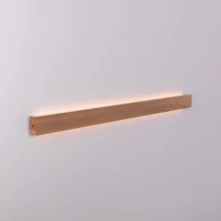 Aplique de pared lineal madera