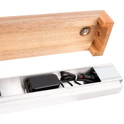 Aplique de pared lineal madera