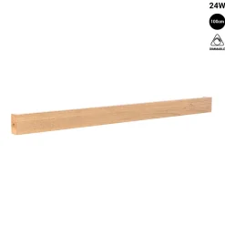 Aplique de pared lineal madera