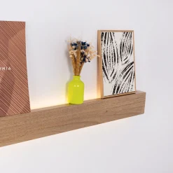Aplique de pared lineal madera