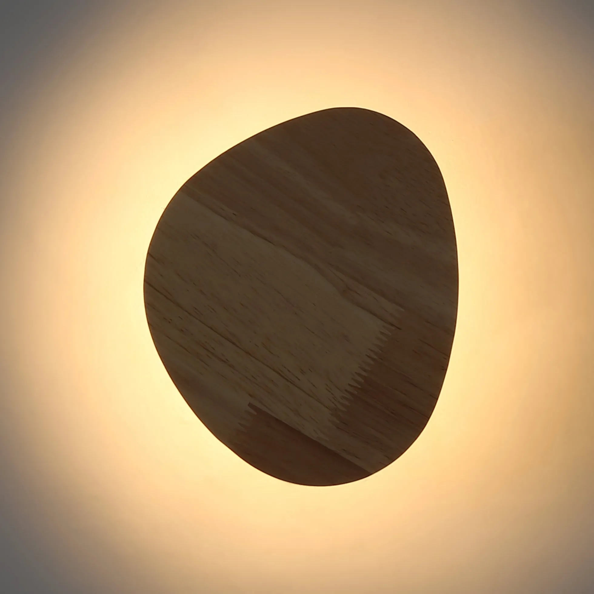Aplique de pared madera "Eclipse 3" 8W - Luz cálida