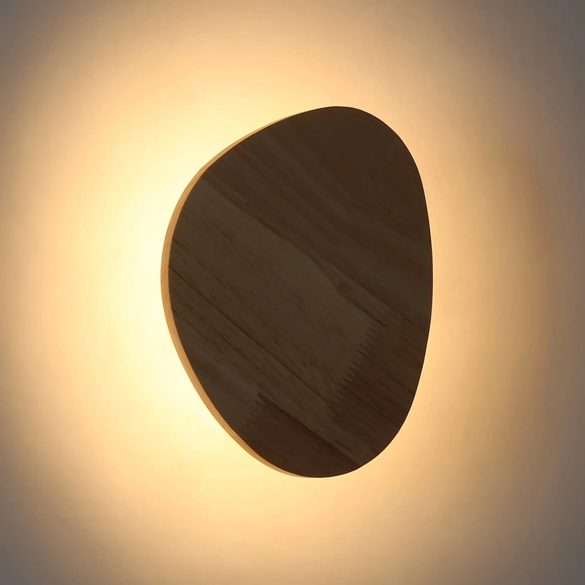 Aplique de pared madera "Eclipse 3" 8W - Luz cálida