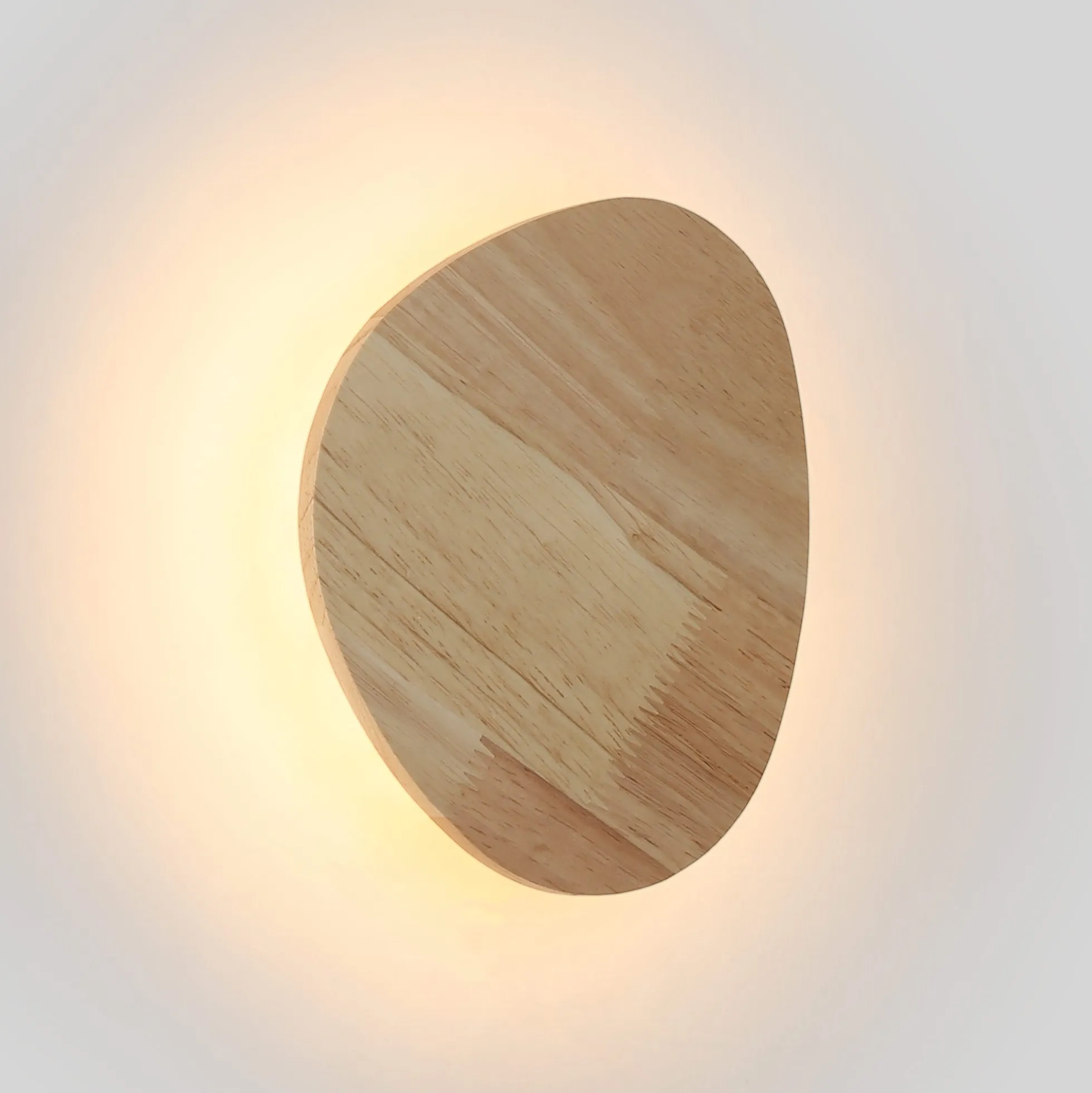Aplique de pared madera "Eclipse 3" 8W - Luz cálida