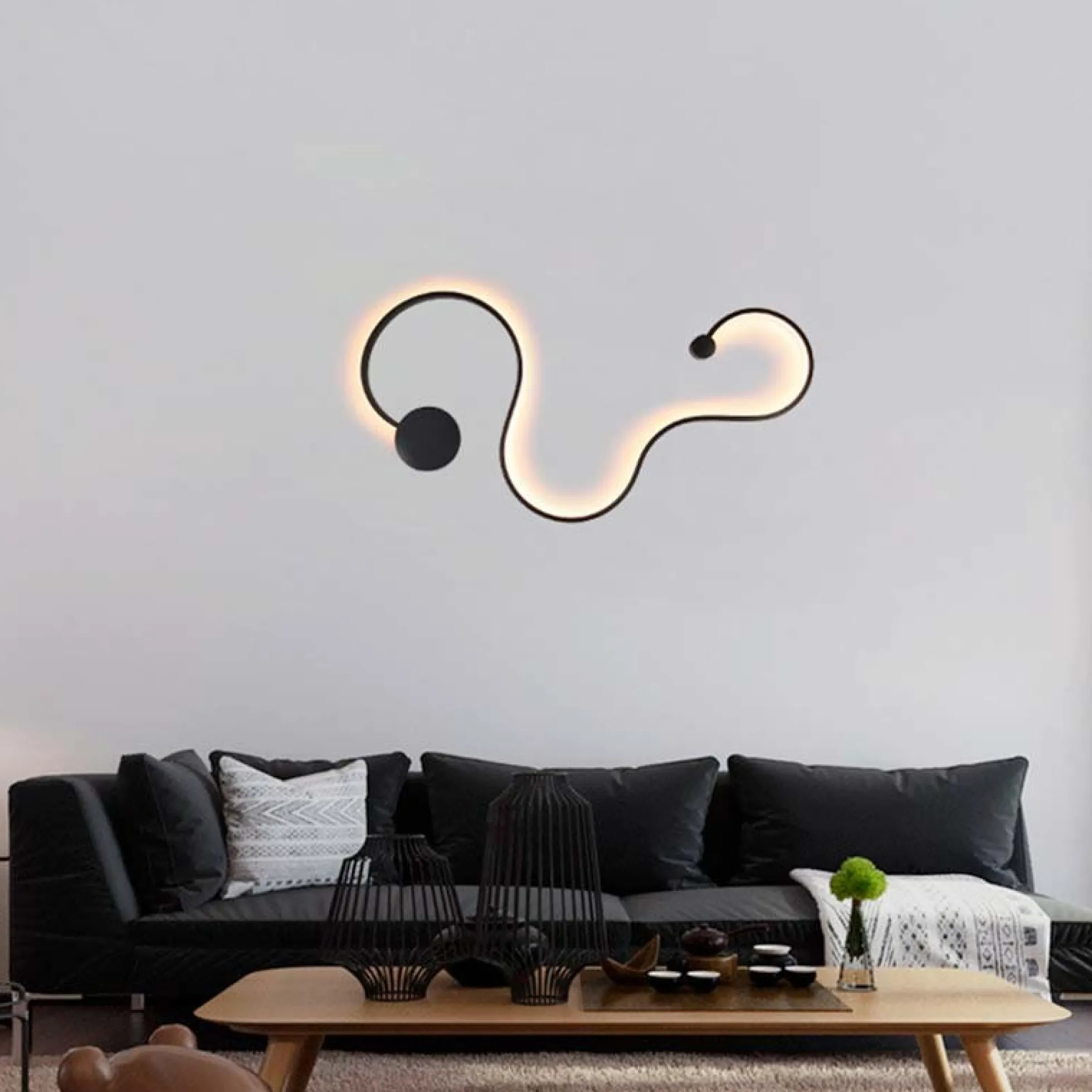 Aplique de pared moderno "WAVE" - 40W - 2800K