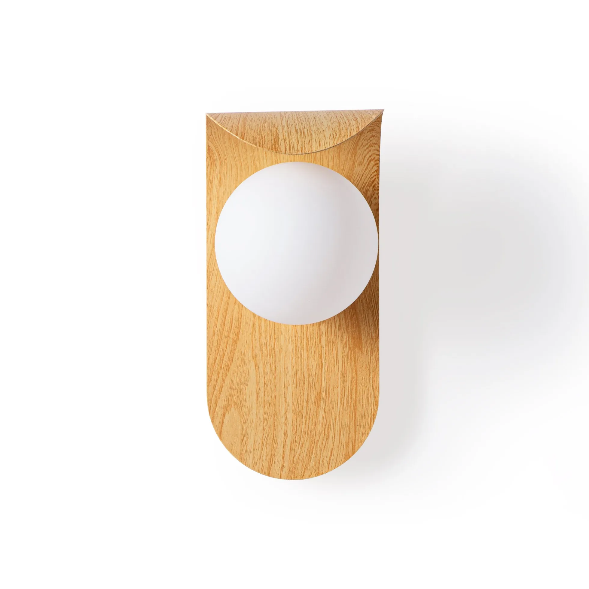 Aplique de pared "NARA" - Efecto madera - G9