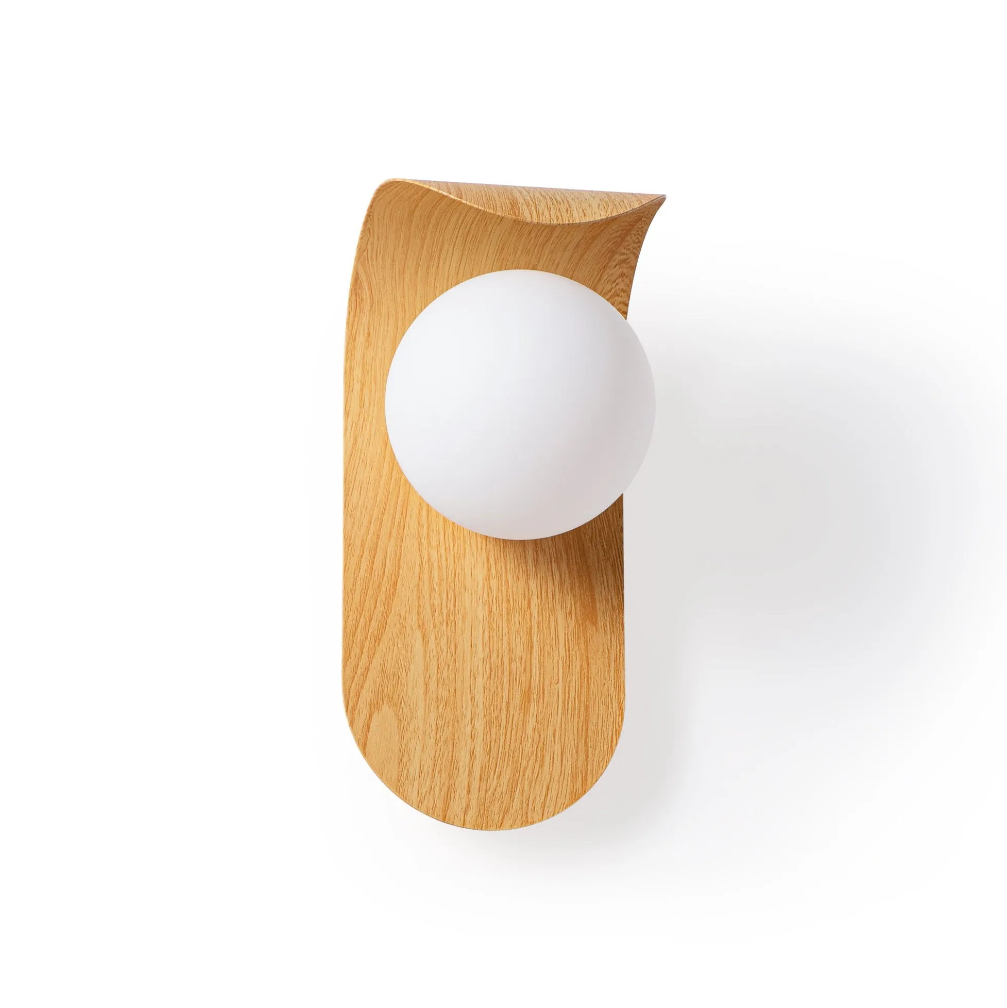 Aplique de pared "NARA" - Efecto madera - G9