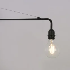Aplique de pared orientable con cable y enchufe