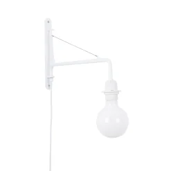 Aplique de pared orientable con cable y enchufe