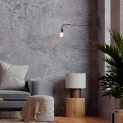 Aplique de pared orientable con cable y enchufe
