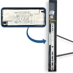 Aplique de pared orientable