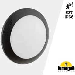 Aplique de pared o techo con sensor FUMAGALLI BERTA E27
