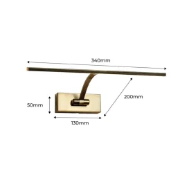 Aplique de pared para iluminación de cuadros LED 6W ajustable