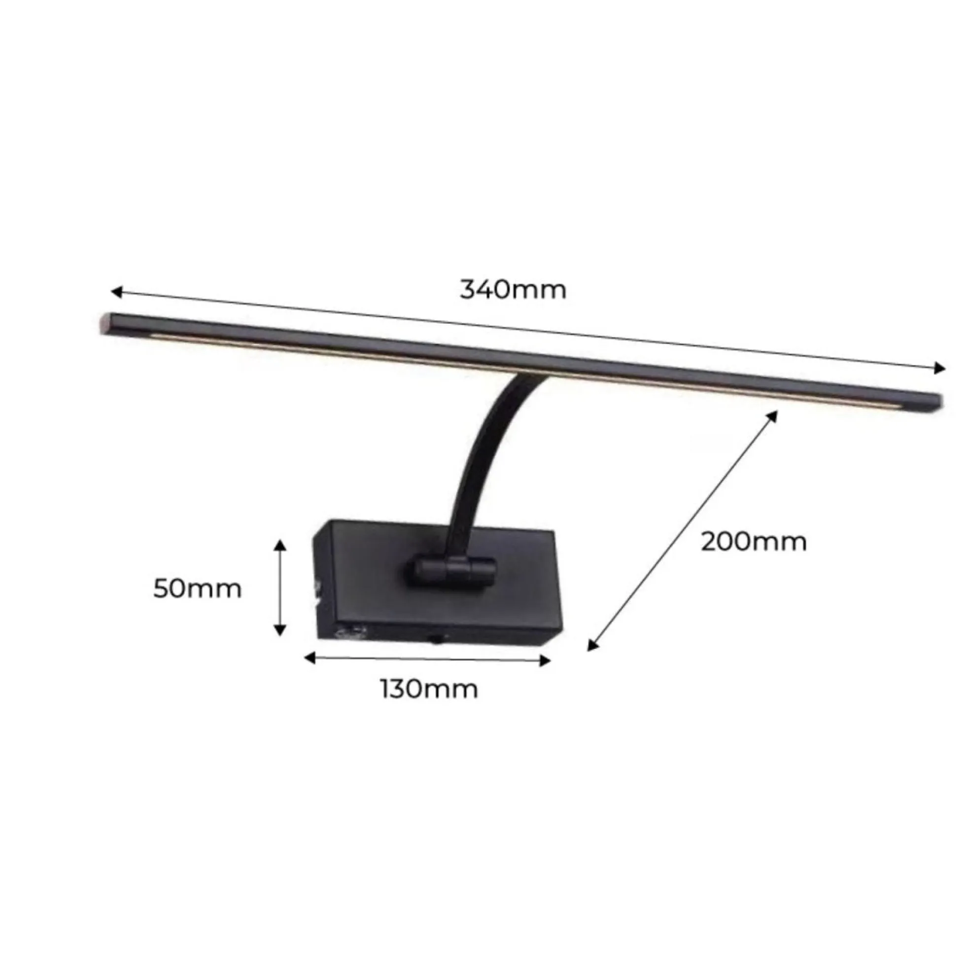 Aplique de pared para iluminación de cuadros LED 6W ajustable
