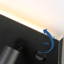 Aplique de pared para lectura con puerto USB 