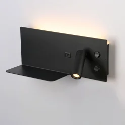 Aplique de pared para lectura con puerto USB 