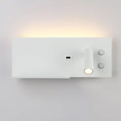 Aplique de pared para lectura con puerto USB 