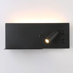 Aplique de pared para lectura con puerto USB 