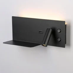 Aplique de pared para lectura con puerto USB 