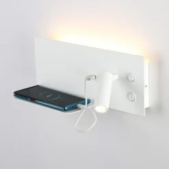 Aplique de pared para lectura con puerto USB 