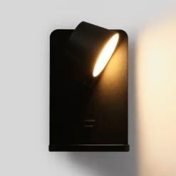 Aplique de pared para lectura con puerto USB 