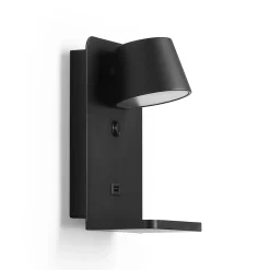Aplique de pared para lectura con puerto USB 
