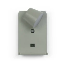 Aplique de pared para lectura con puerto USB 