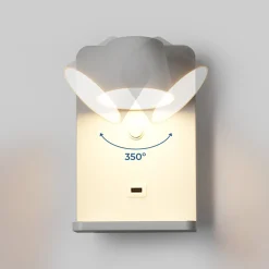 Aplique de pared para lectura con puerto USB 