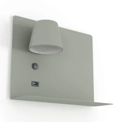 Aplique de pared para lectura con puerto USB 