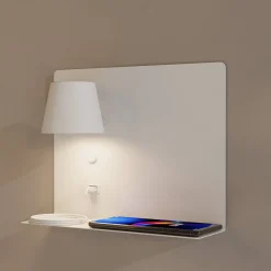 Aplique de pared para lectura con puerto USB 