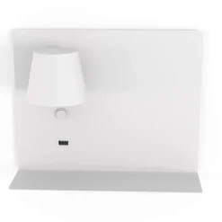 Aplique de pared para lectura con puerto USB 