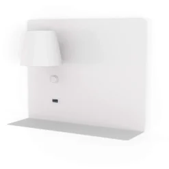 Aplique de pared para lectura con puerto USB 