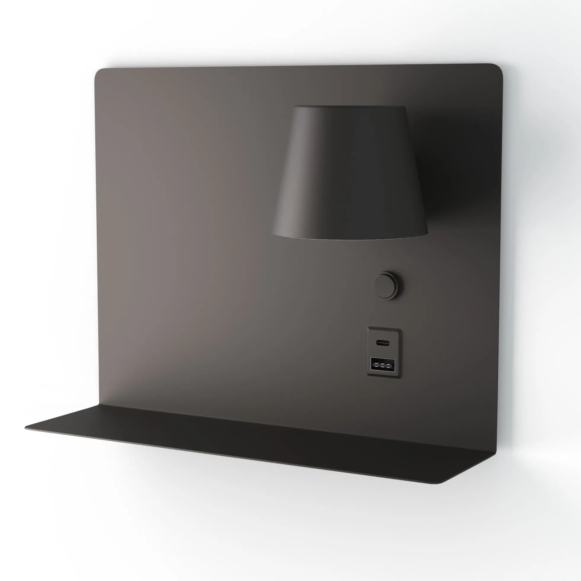 Aplique de pared para lectura "BASKOP" - 6W - CCT - Puerto USB + USB-C