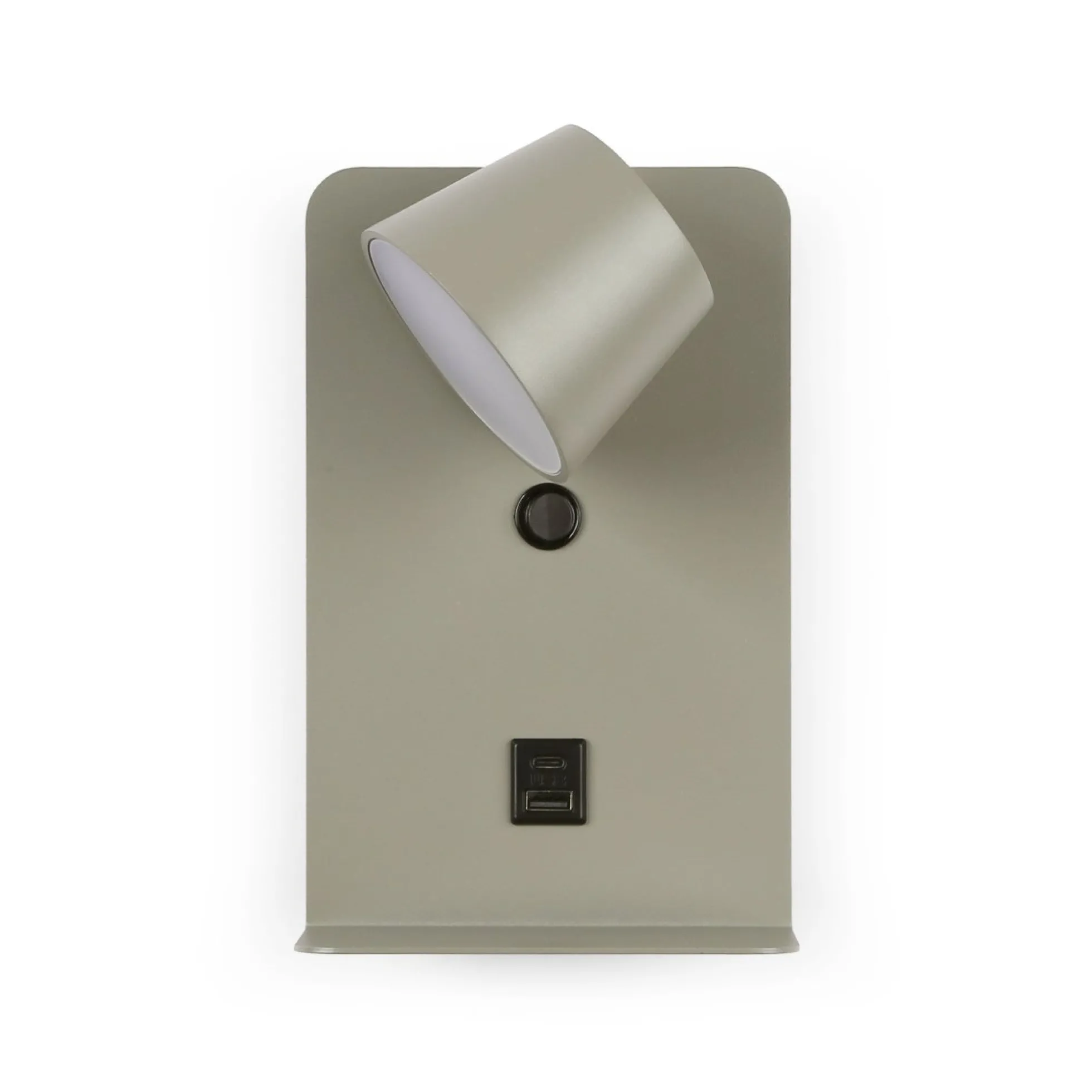 Aplique de pared para lectura "BASKOP" - Puerto USB + USB-C - 6W