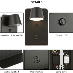 Aplique de pared para lectura