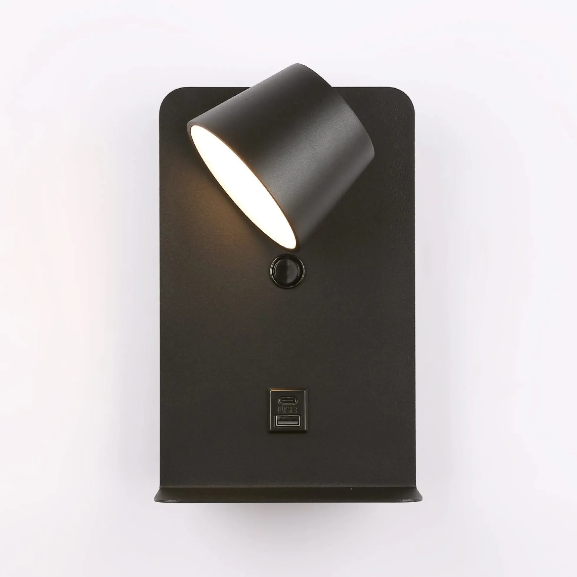 Aplique de pared para lectura "BASKOP" - Puerto USB + USB-C - 6W