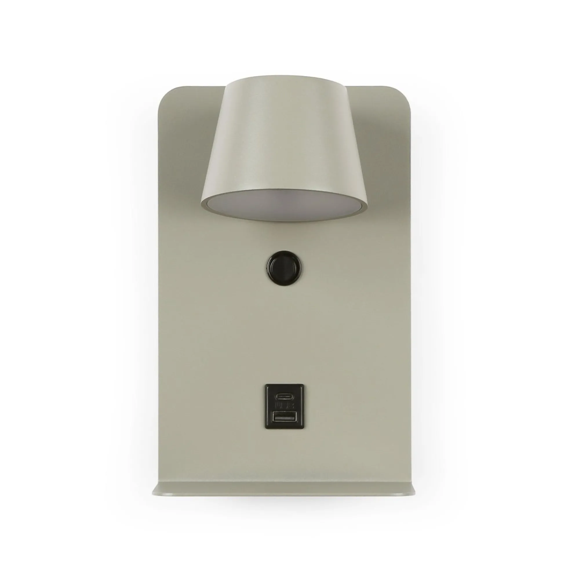 Aplique de pared para lectura "BASKOP" - Puerto USB + USB-C - 6W
