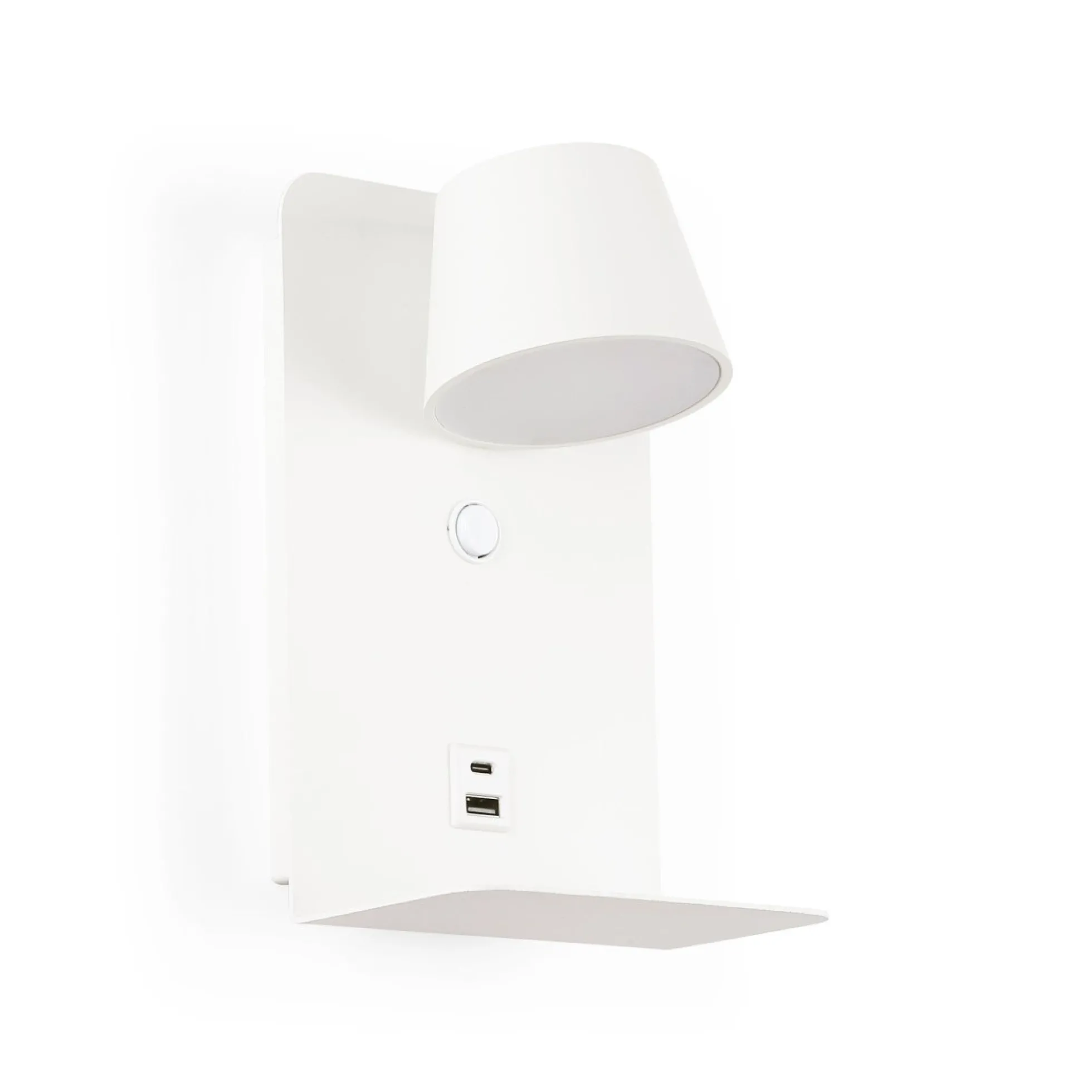 Aplique de pared para lectura "BASKOP" - Puerto USB + USB-C - 6W