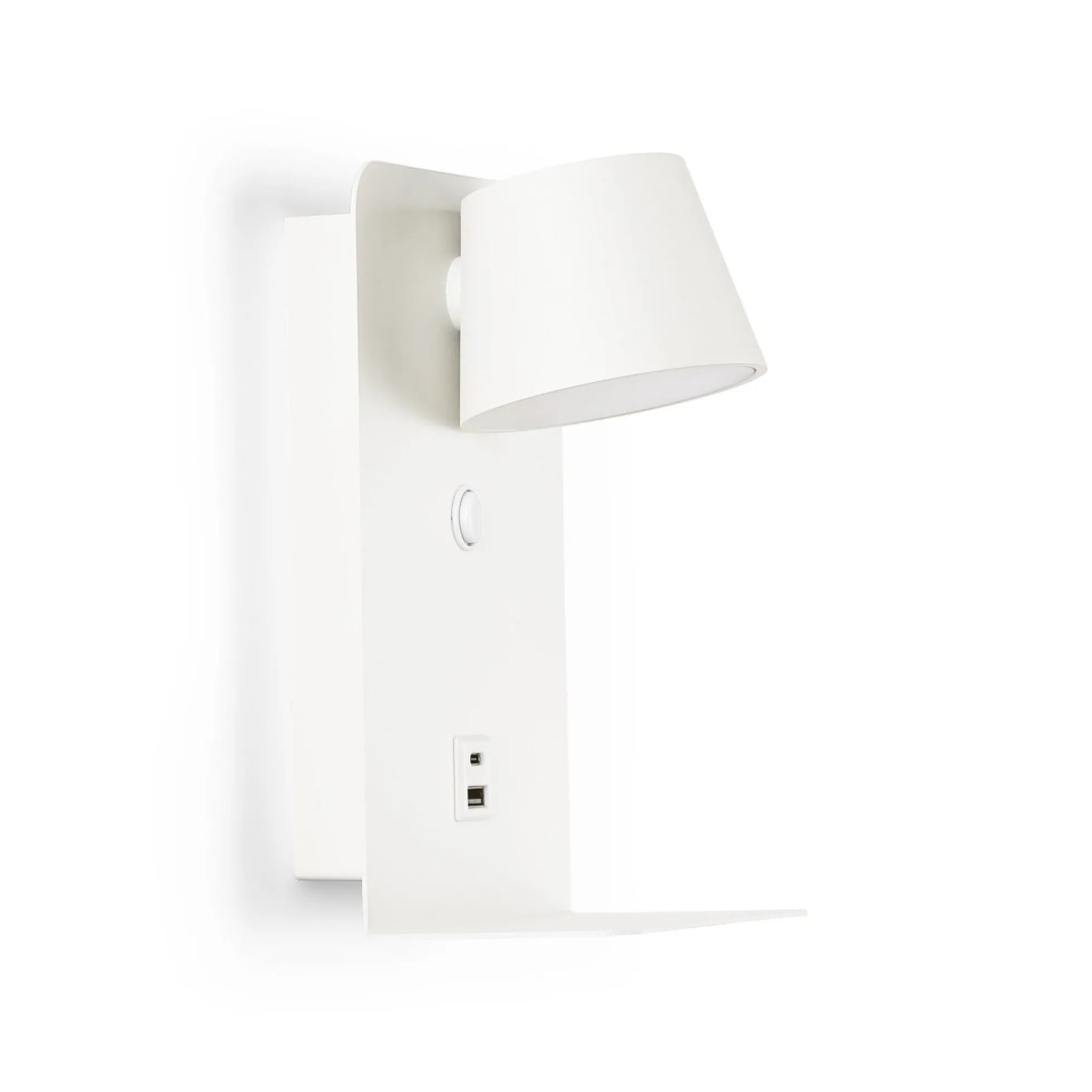 Aplique de pared para lectura "BASKOP" - Puerto USB + USB-C - 6W